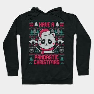 Pandastic Christmas - Funny Ugly Sweater Xmas Panda Gift Hoodie